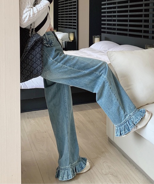 「meJane」 デニムパンツ S ブルー レディース_画像4