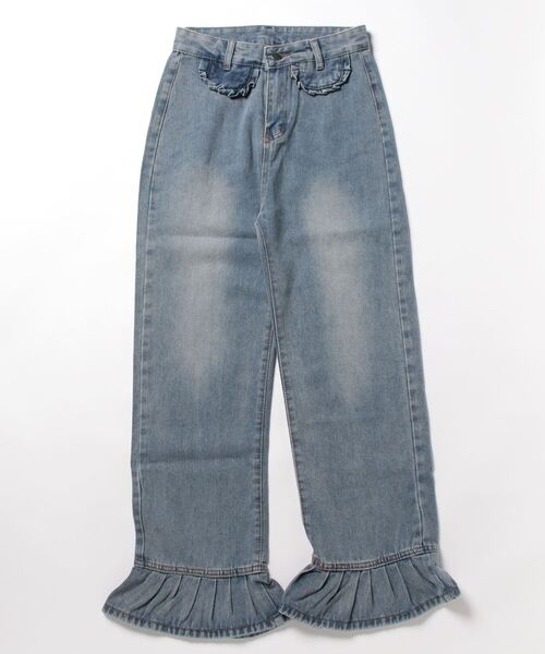 「meJane」 デニムパンツ S ブルー レディース_画像9