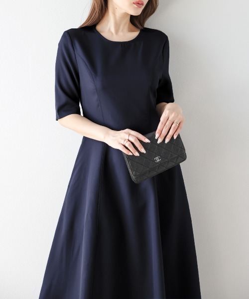 「SUGAR BISKET」 「La-gemme」半袖ワンピース M ネイビー レディース_画像9