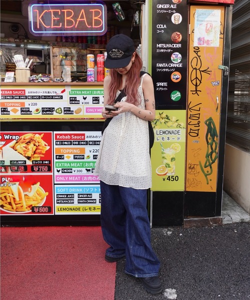 「TEEN BOOP」 キャミソールワンピース FREE ブラウン レディース_画像3