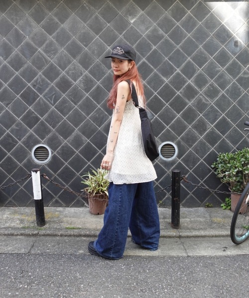 「TEEN BOOP」 キャミソールワンピース FREE ブラウン レディース_画像5