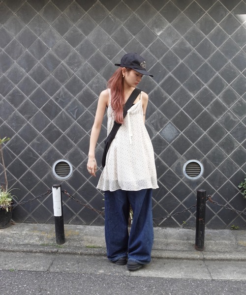 「TEEN BOOP」 キャミソールワンピース FREE ブラウン レディース_画像7