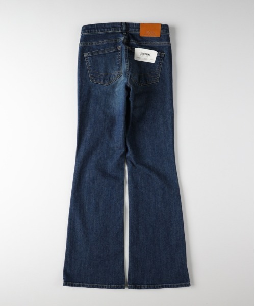 「SOMETHING」 デニムパンツ 31inch ダークインディゴブルー レディース_画像2