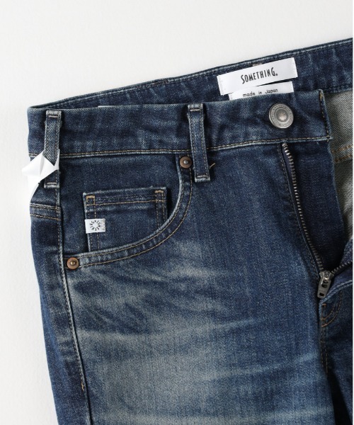 「SOMETHING」 デニムパンツ 31inch ダークインディゴブルー レディース_画像3