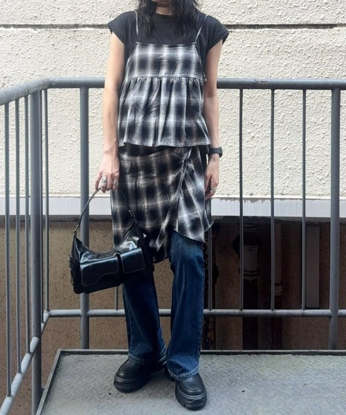 「SOMETHING」 デニムパンツ 31inch ダークインディゴブルー レディース_画像9