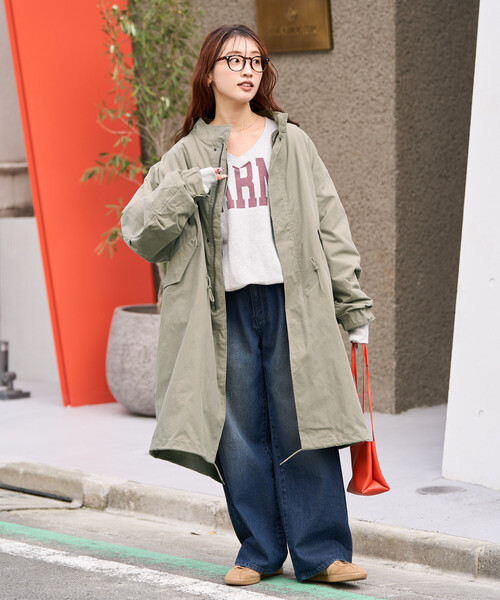 FREAK'S STORE（フリークスストア） モッズコート フリ- オリーブ