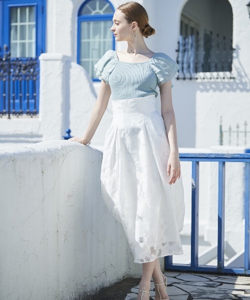 「AND COUTURE」 フレアスカート MEDIUM ミント レディース_画像5