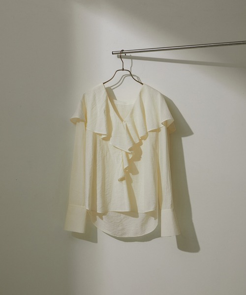 「SALON adam et rope'」 長袖ブラウス FREE ベージュ レディース