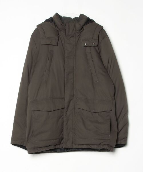 NANO universe（ナノ・ユニバース） ダウンジャケット LARGE カーキ