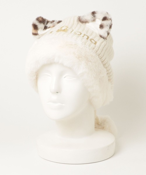 MARK&LONA（マークアンドロナ） ニット帽 ニットキャップ Furry Cat