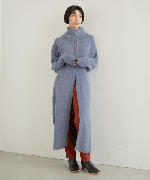 「ear PAPILLONNER」 ニットワンピース FREE ベージュ レディース_画像3