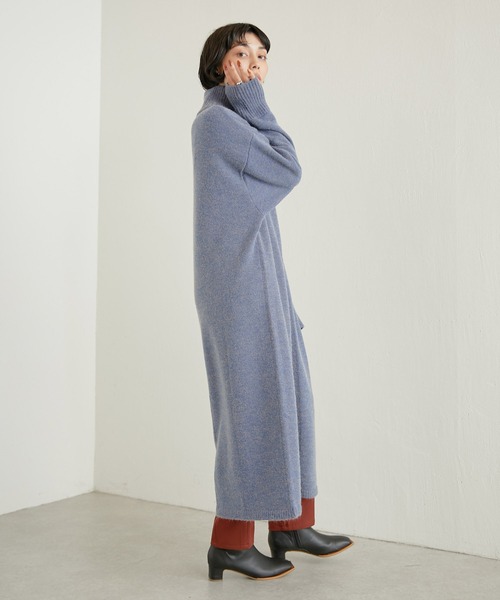 「ear PAPILLONNER」 ニットワンピース FREE ベージュ レディース_画像4