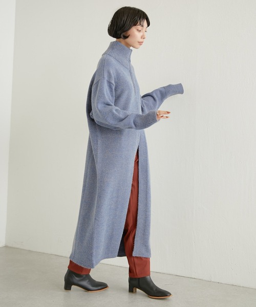 「ear PAPILLONNER」 ニットワンピース FREE ベージュ レディース_画像5