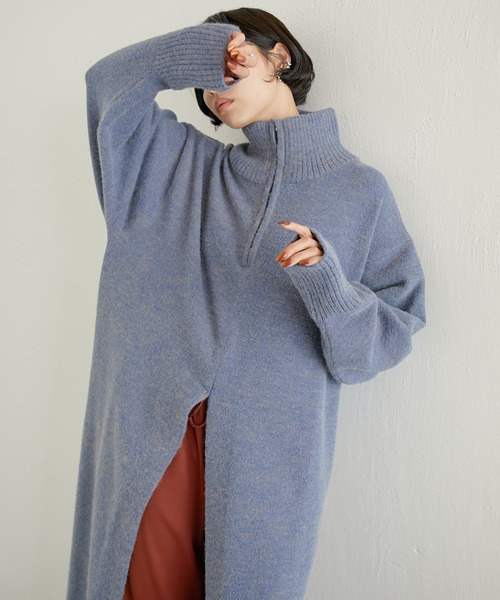 「ear PAPILLONNER」 ニットワンピース FREE ベージュ レディース_画像7