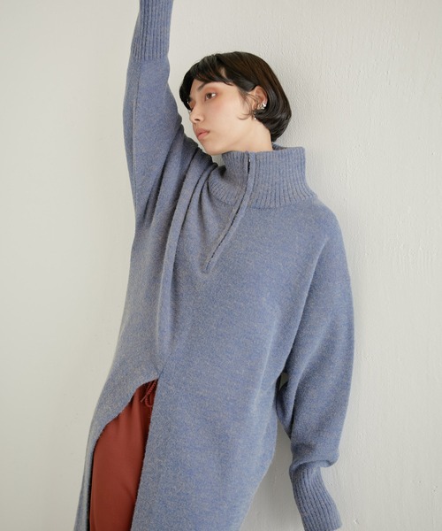 「ear PAPILLONNER」 ニットワンピース FREE ベージュ レディース_画像8