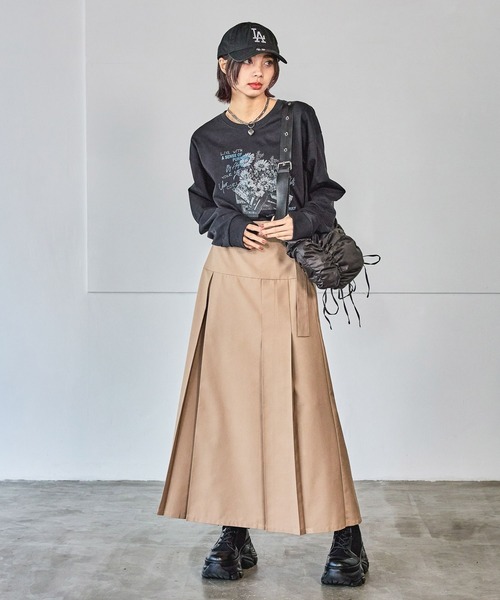 「PAGEBOY」 フレアスカート FREE ベージュ レディース_画像8