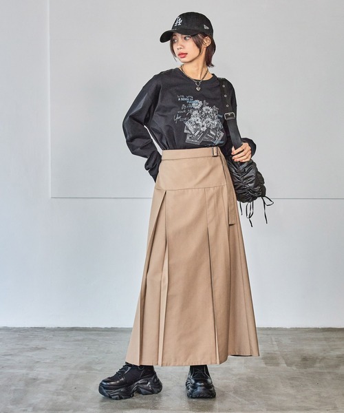 「PAGEBOY」 フレアスカート FREE ベージュ レディース_画像9