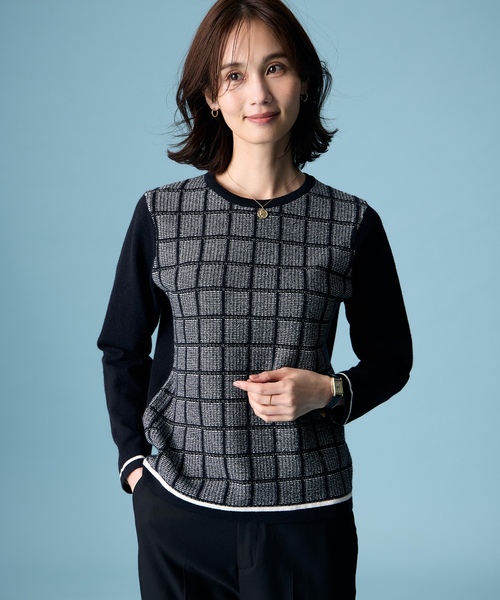 AAAAAA　Cニット　ブラック A/C DESIGN BY ALPHA CUBIC（エーシーデザインバイアルファ