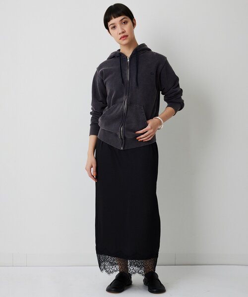 Whim Gazette ウィムガゼット レースロングキャミ ブラック ウィムガゼット Whim Gazette レースロングキャミ （black