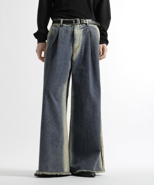 HARE（ハレ） ジーンズ フレームラインデニムパンツ(HARE) メンズ