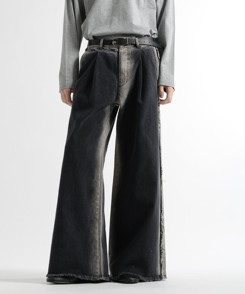HARE（ハレ） ジーンズ フレームラインデニムパンツ(HARE) メンズ