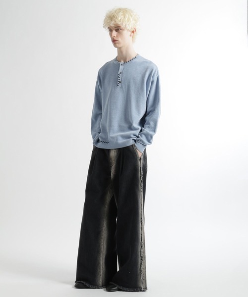 HARE（ハレ） ジーンズ フレームラインデニムパンツ(HARE) メンズ