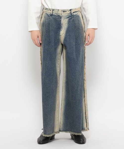 HARE（ハレ） ジーンズ フレームラインデニムパンツ(HARE) メンズ