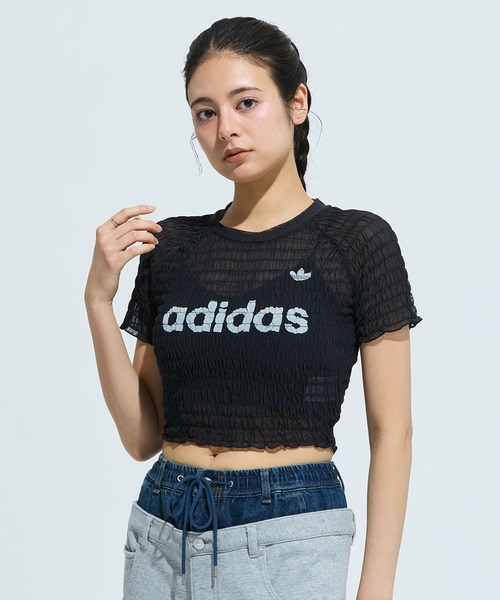 adidas（アディダス） adidas tシャツ 半袖 スモックド カリ ティー