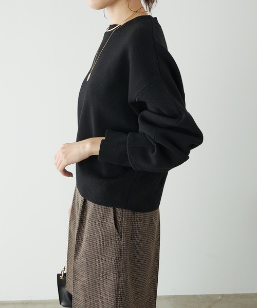 「COLLAGE GALLARDAGALANTE」 長袖ニット FREE ライトグレー レディース_画像7