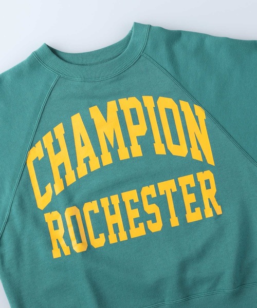 「Champion」 スウェットカットソー L ホワイト レディース_画像5