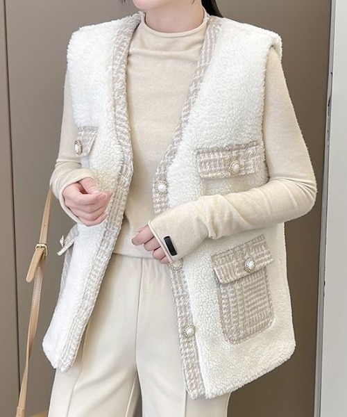 「DIAVEL」 ベスト M ホワイト レディース_画像8