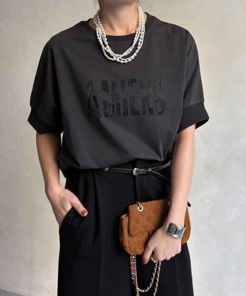 tシャツ AMIENESロゴTEE レディースの画像