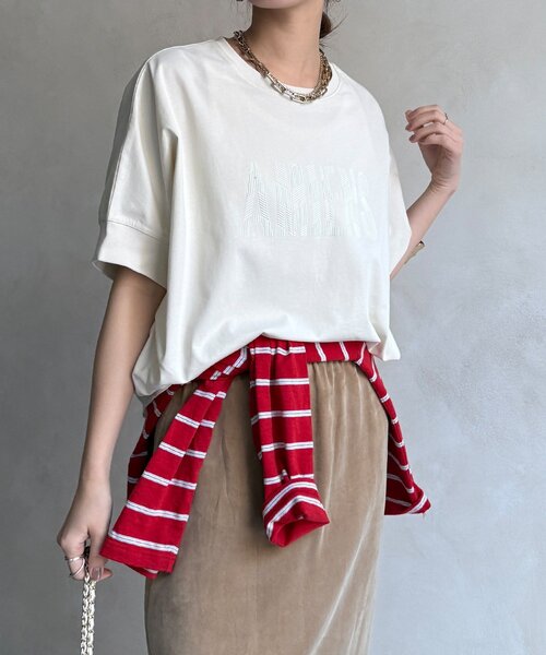 tシャツ AMIENESロゴTEE レディースの画像