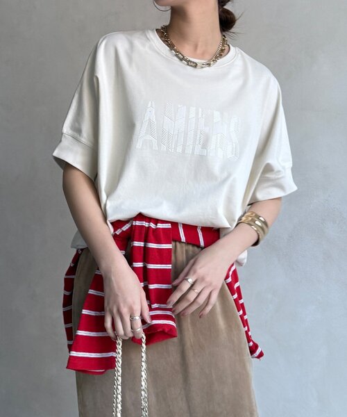 tシャツ AMIENESロゴTEE レディースの画像