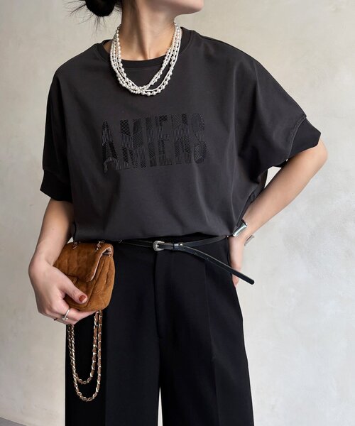 tシャツ AMIENESロゴTEE レディースの画像