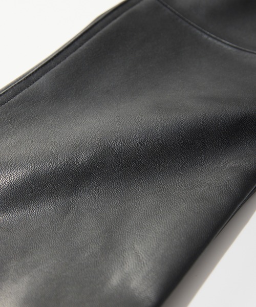 パンツ Wrangler/ラングラー 77MWZ LEATHER「ゴートレザー」/フレアーパンツ メンズの画像
