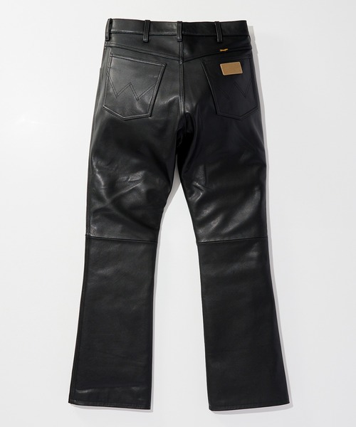 パンツ Wrangler/ラングラー 77MWZ LEATHER「ゴートレザー」/フレアーパンツ メンズの画像