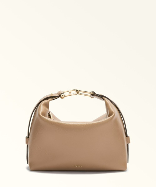 FURLA(フルラ) ショルダーバッグ美品  - ゴールド レザー FURLA（フルラ） ショルダーバッグ バッグ トニー (Furla Tonie
