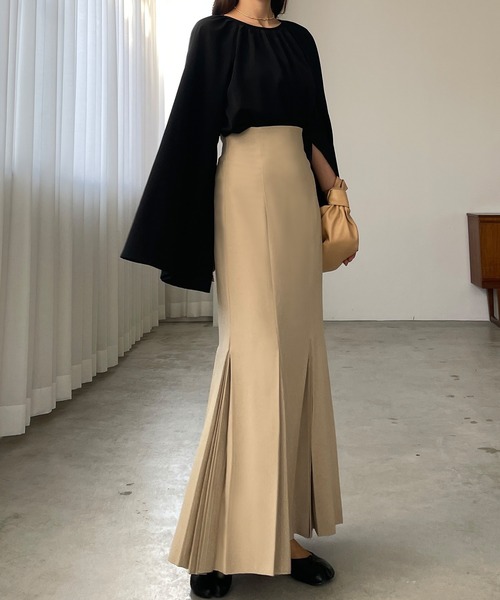 「Louere」 ロングスカート X-LARGE ベージュ レディース_画像2