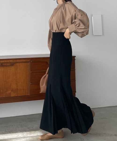 「Louere」 ロングスカート X-LARGE ベージュ レディース_画像9