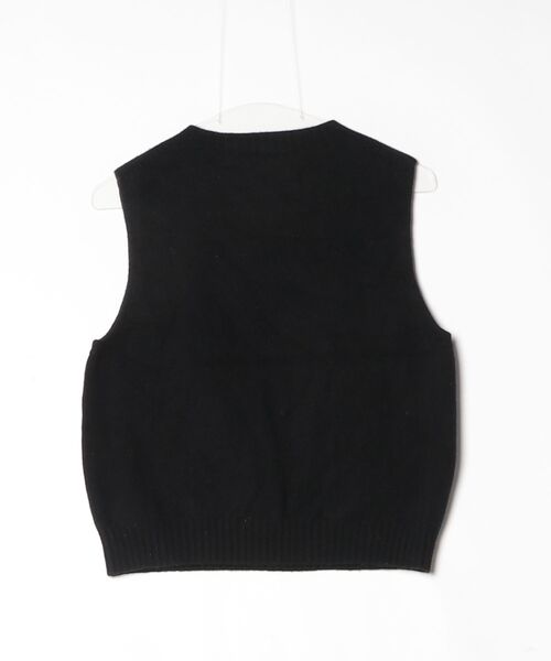 「Morris & Sons」 ノースリーブニット 38 ブラック レディース_画像2