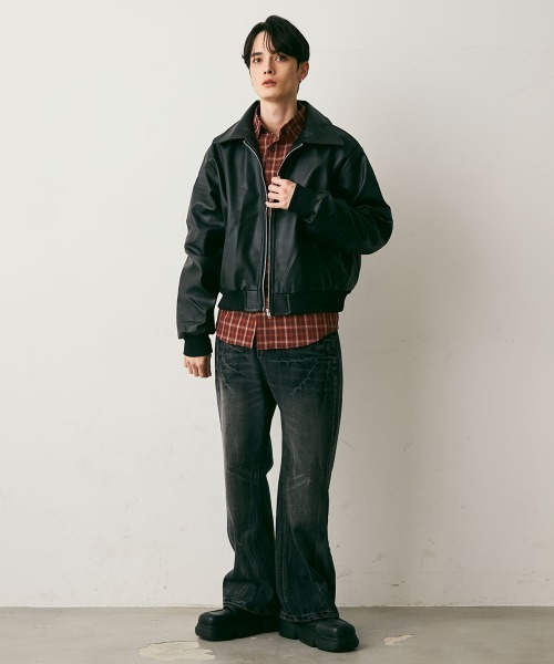 Shoowtime（ショウタイム） ブルゾン アウター Synthetic leather