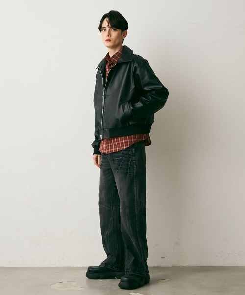 Shoowtime（ショウタイム） ブルゾン アウター Synthetic leather