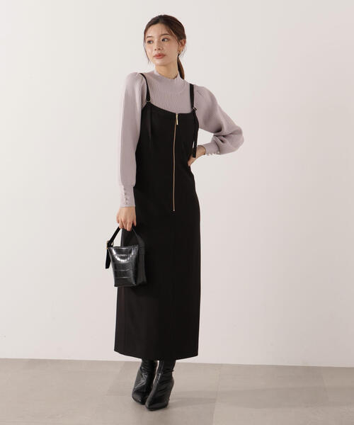 「PROPORTION BODY DRESSING」 キャミソールワンピース MEDIUM ブラック レディースの画像