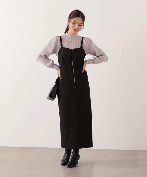 「PROPORTION BODY DRESSING」 キャミソールワンピース MEDIUM ブラック レディースの画像