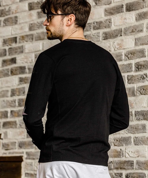 「1piu1uguale3 RELAX」 長袖Tシャツ X-LARGE ホワイト メンズ_画像2