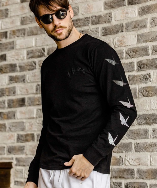 「1piu1uguale3 RELAX」 長袖Tシャツ X-LARGE ホワイト メンズ_画像4