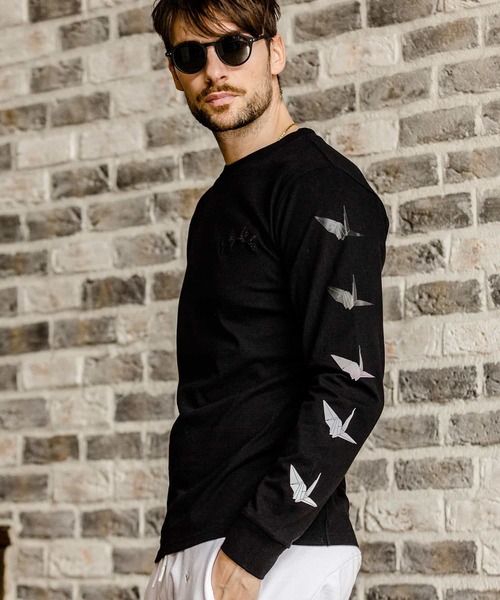 「1piu1uguale3 RELAX」 長袖Tシャツ X-LARGE ホワイト メンズ_画像7