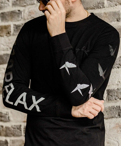 「1piu1uguale3 RELAX」 長袖Tシャツ X-LARGE ホワイト メンズ_画像8