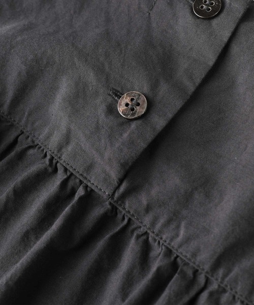 「Plantation」 長袖ワンピース M size ブルー レディース_画像10
